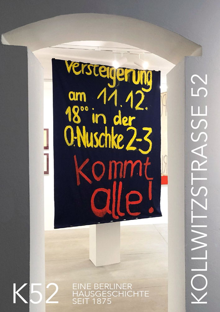 Titelseite des Katalogs zur Ausstellung über das Haus Kollwitzstraße 52 in Prenzlauer Berg, Berlin